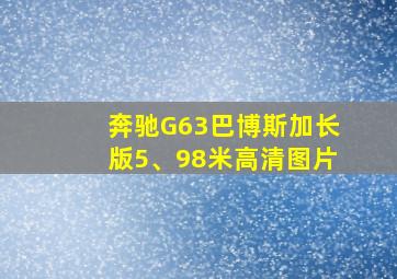 奔驰G63巴博斯加长版5、98米高清图片