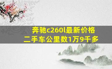 奔驰c260l最新价格二手车公里数1万9千多