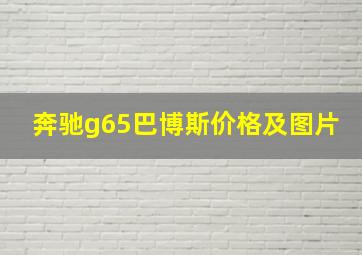 奔驰g65巴博斯价格及图片