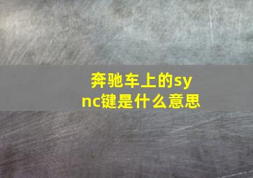 奔驰车上的sync键是什么意思