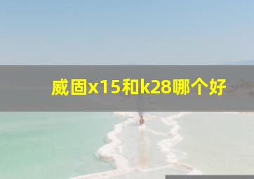 威固x15和k28哪个好