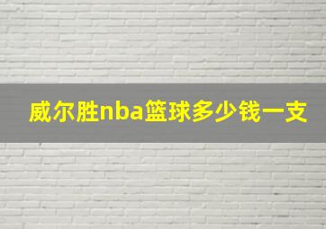 威尔胜nba篮球多少钱一支