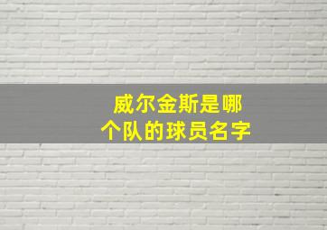 威尔金斯是哪个队的球员名字