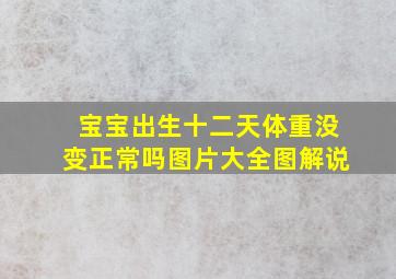 宝宝出生十二天体重没变正常吗图片大全图解说