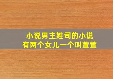 小说男主姓司的小说有两个女儿一个叫萱萱