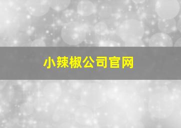 小辣椒公司官网