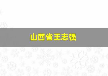 山西省王志强