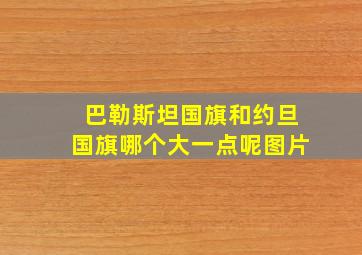 巴勒斯坦国旗和约旦国旗哪个大一点呢图片