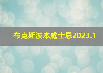 布克斯波本威士忌2023.1