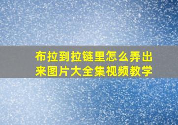 布拉到拉链里怎么弄出来图片大全集视频教学