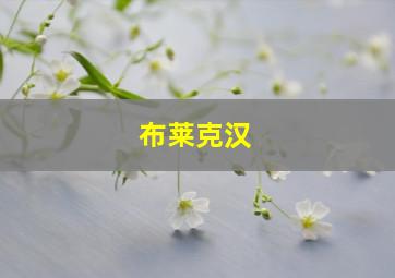 布莱克汉