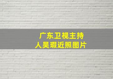 广东卫视主持人吴瑕近照图片