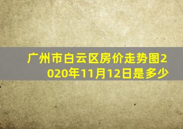 广州市白云区房价走势图2020年11月12日是多少