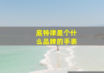 底特律是个什么品牌的手表