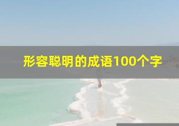 形容聪明的成语100个字