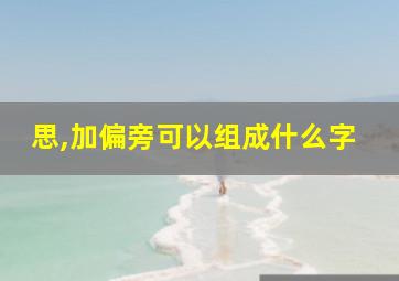 思,加偏旁可以组成什么字