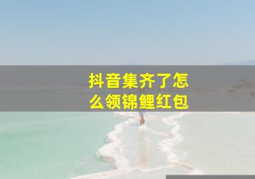 抖音集齐了怎么领锦鲤红包