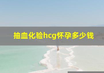 抽血化验hcg怀孕多少钱