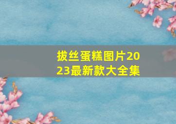 拔丝蛋糕图片2023最新款大全集