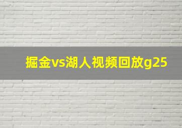 掘金vs湖人视频回放g25