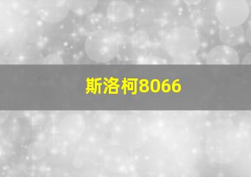 斯洛柯8066