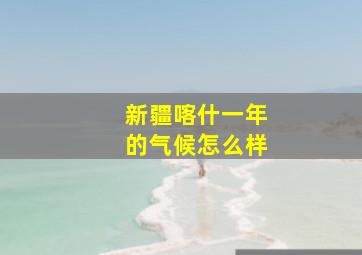 新疆喀什一年的气候怎么样