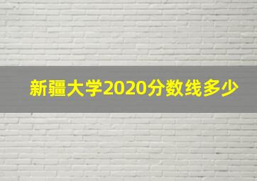 新疆大学2020分数线多少