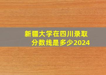 新疆大学在四川录取分数线是多少2024