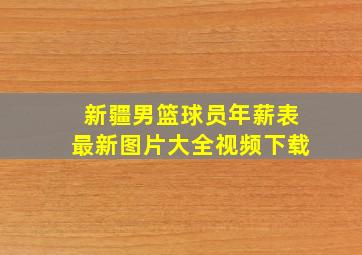 新疆男篮球员年薪表最新图片大全视频下载