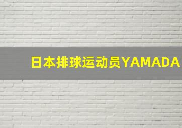 日本排球运动员YAMADA