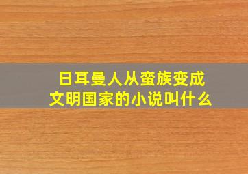 日耳曼人从蛮族变成文明国家的小说叫什么