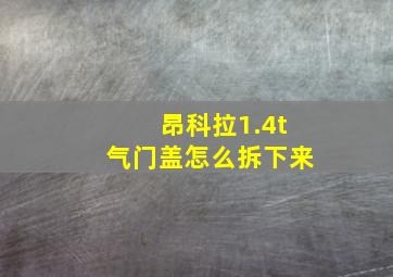 昂科拉1.4t气门盖怎么拆下来