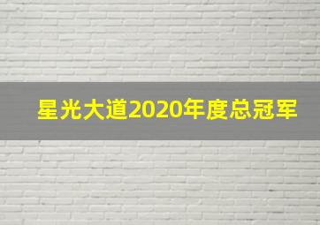 星光大道2020年度总冠军