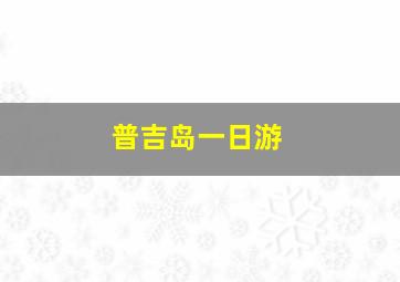 普吉岛一日游