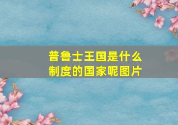 普鲁士王国是什么制度的国家呢图片