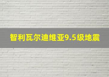 智利瓦尔迪维亚9.5级地震