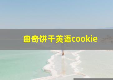 曲奇饼干英语cookie