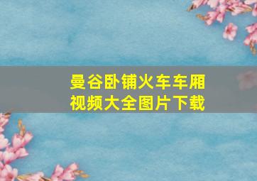 曼谷卧铺火车车厢视频大全图片下载