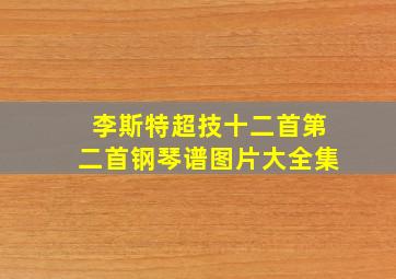 李斯特超技十二首第二首钢琴谱图片大全集