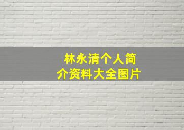 林永清个人简介资料大全图片