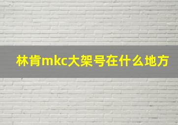 林肯mkc大架号在什么地方