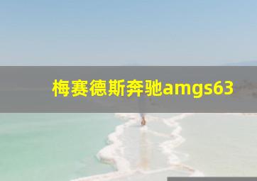 梅赛德斯奔驰amgs63