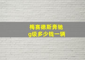 梅赛德斯奔驰g级多少钱一辆