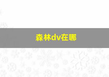 森林dv在哪