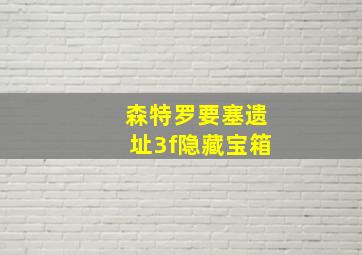 森特罗要塞遗址3f隐藏宝箱