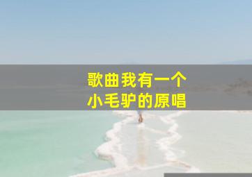 歌曲我有一个小毛驴的原唱