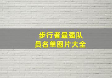 步行者最强队员名单图片大全