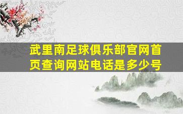 武里南足球俱乐部官网首页查询网站电话是多少号