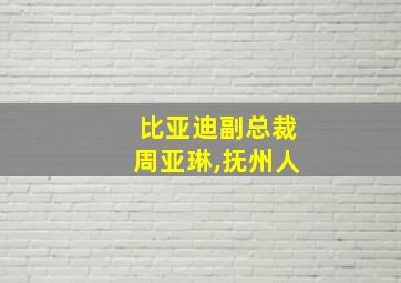 比亚迪副总裁周亚琳,抚州人