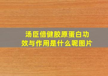 汤臣倍健胶原蛋白功效与作用是什么呢图片